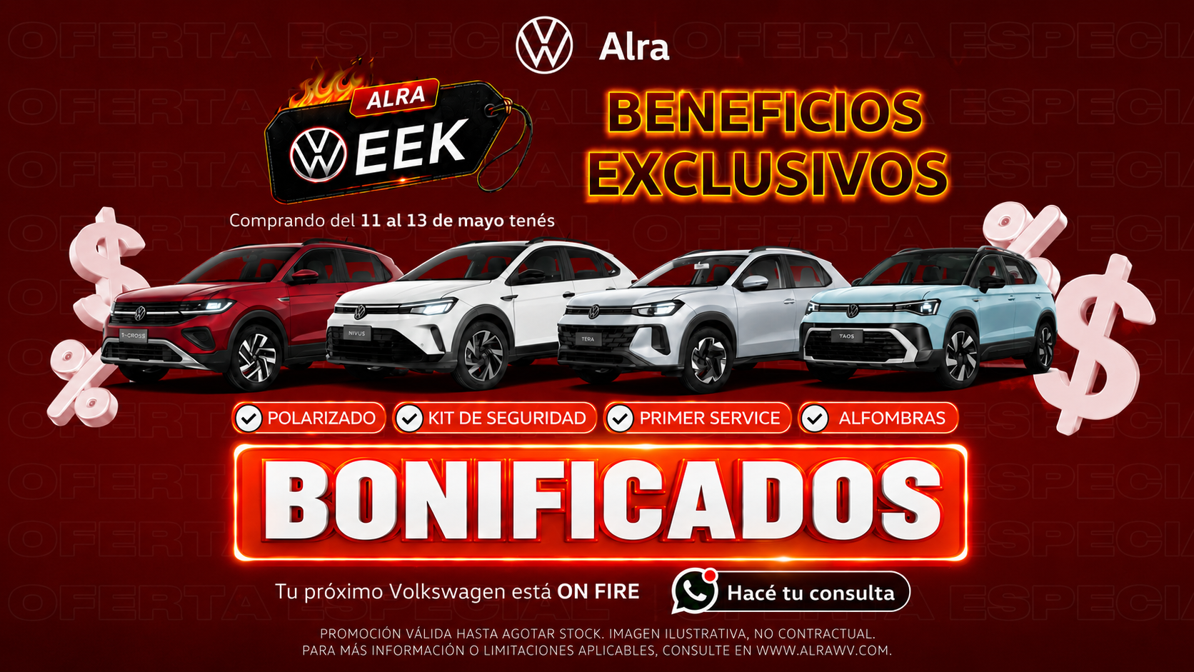 Alra Week - Beneficios Exclusivos del 11 al 13 de mayo